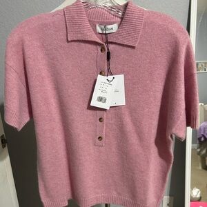 Naadam Cashmere Relaxed Polo Sweater